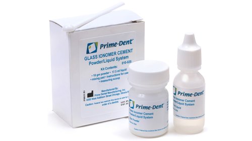Prime-Dent®  Glass Ionomer Cement Powder/Liquid System